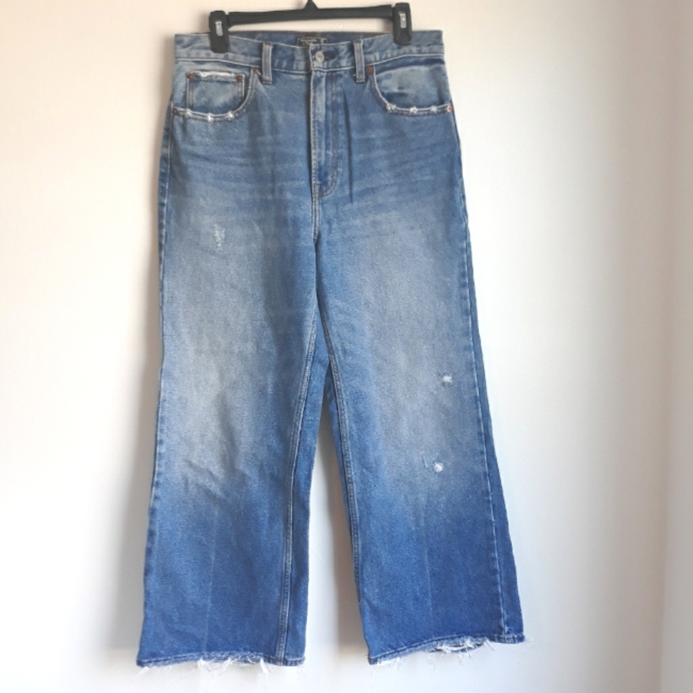 A&F wide leg jeans